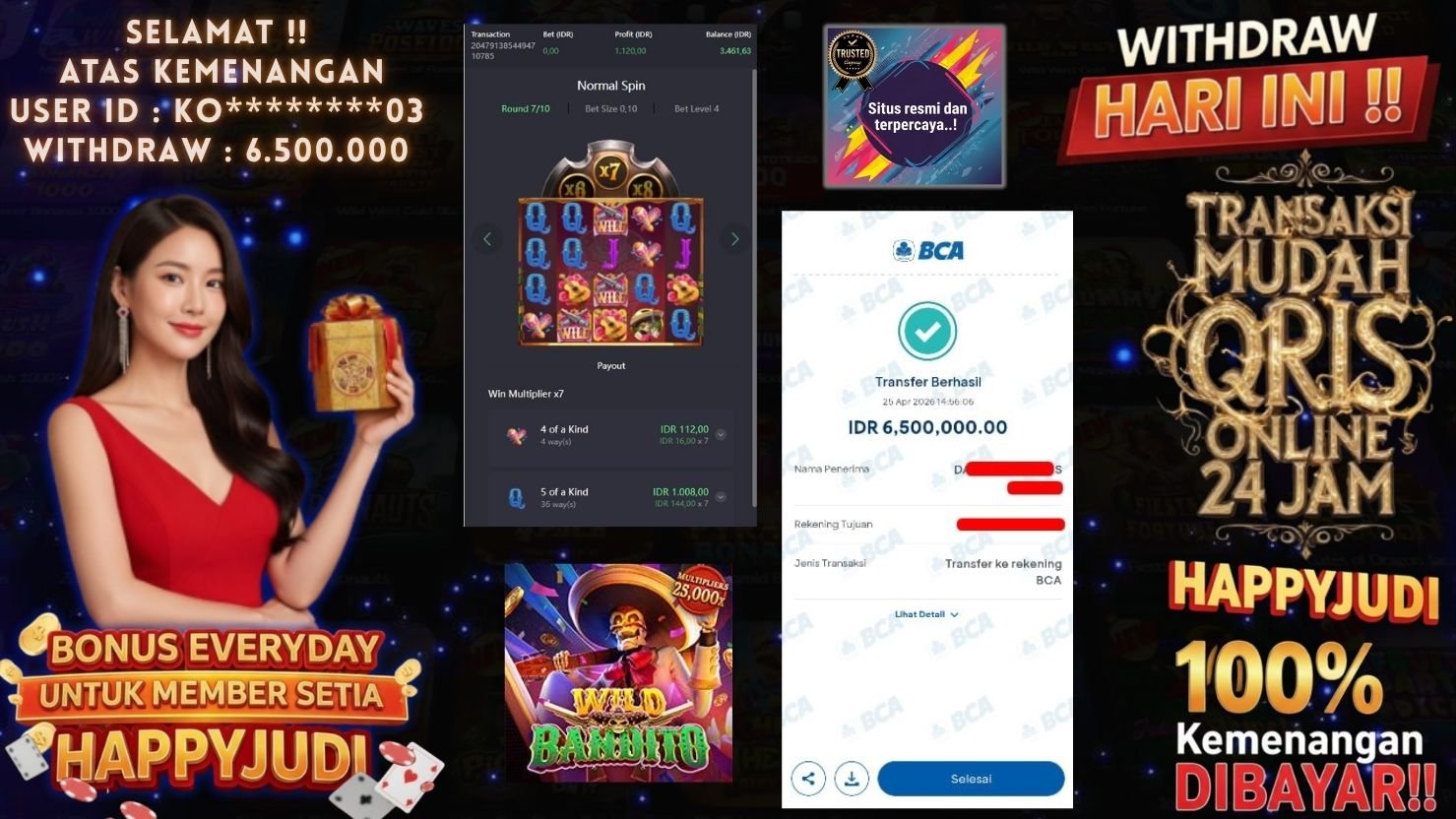 AYOBET JACKPOT SLOT WILD BANDITO